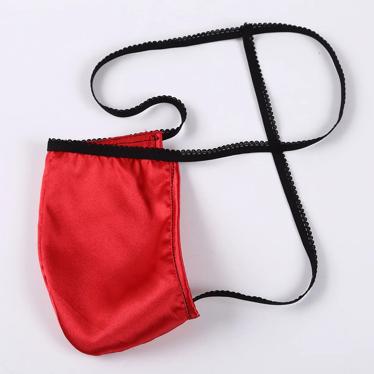 Мужские сексуальные костюмы Трусики бикини гладкое Шелковистое атласное нижнее