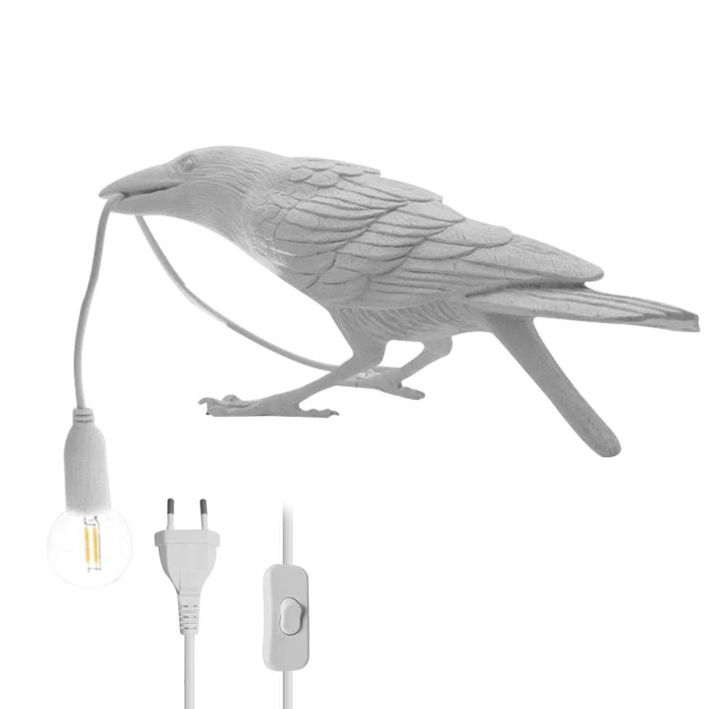 

Aisle Table Lamp Animal Bird LED Wall Mount Light Resin Modern Home Living Room for Cafe Restaurant Exquisite Ornaments