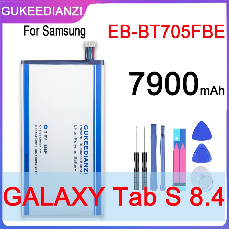 GUKEEDIANZI батарея EB BT705FBC BT705FBE для Samsung GALAXY Tab S 8 4 SM T700 T705 планшет 7900 мА/ч + Power Bank