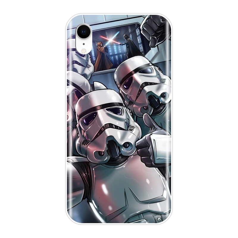 Звездные войны Дарт Вейдер телефонные чехлы для iPhone X XR XS MAX 8 7 6 S чехол силиконовый