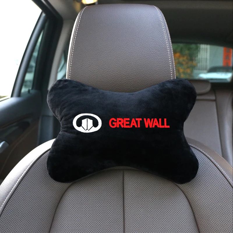 

VEHICAR 1PC Car Headrest Cushion for GREATWALL Cotton Auto Seat Neck Protector Driver Care Cars Interior Accessories