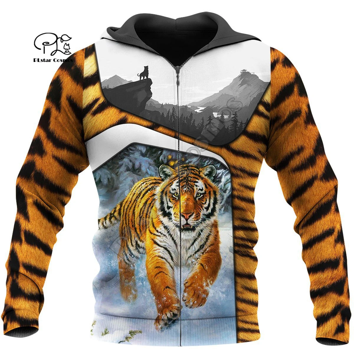 

PLstar Cosmos 3DPrint Love Tiger Animal Beast Harajuku Streetwear Unisex Funny Zip Hoodies/Sweatshirt/Jacket High Quality-a13