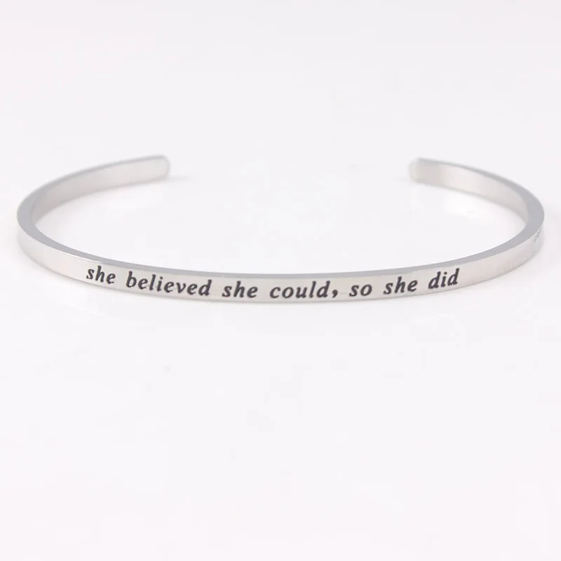 Самый лучший вид после того как будет тяжелый подъем Нержавеющая сталь браслет