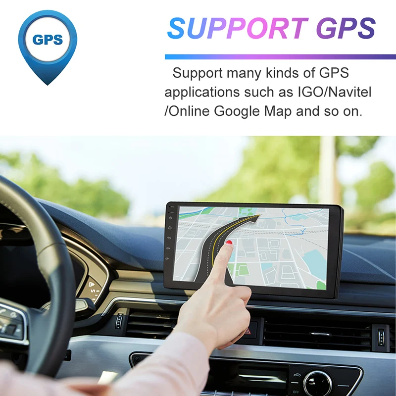 Автомобильный мультимедийный плеер ACODO 2 Гб ОЗУ + 16 ПЗУ Android 10 0 радио GPS-навигация