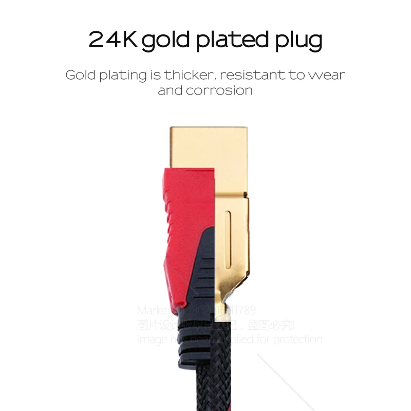 Высокоскоростной HDMI кабель AUN. Позолоченный высококачественный 1 4 версия с