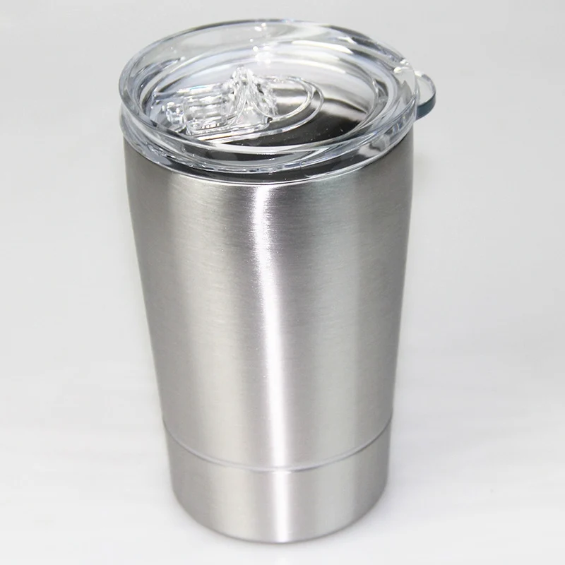 12 унций Stemless кофейная кружка винный стакан портативная вакуумная Изолированная кофейная чашка дорожная кружка из нержавеющей стали с крышками и соломинкой