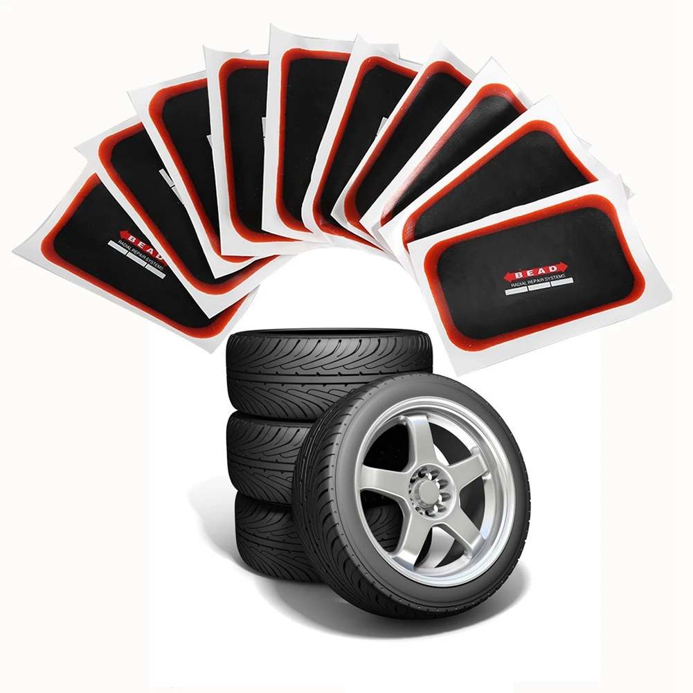 10 Pcs Universal Radial Tire Repair Patch​ Car Tools Rubber One-Time Repairing Patch For Motorcycle Cars | Автомобили и