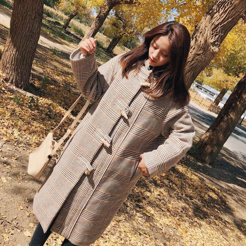 

2020New Medium long trench coat British style fashionable temperament coat for women printing Cost-effective Slim Solid ZY109
