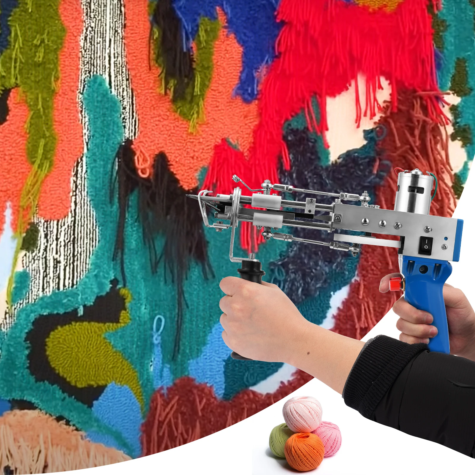 

Electric Carpet Tufting Gun Can Both Do Cut Pile And Loop Pile Carpet Tufting Machines Carpet Weaving Flocking Machines