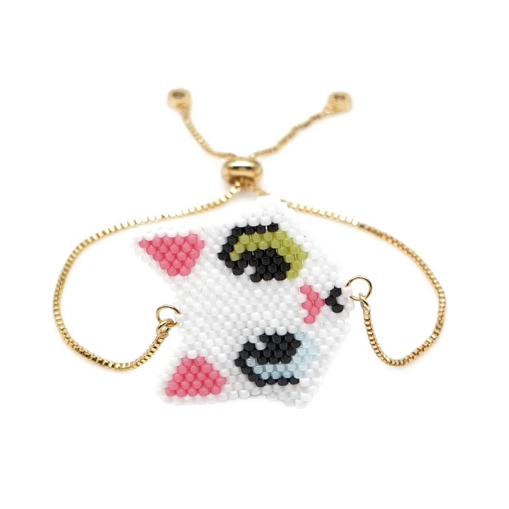 Женский браслет Shinus Pulseras Mujer 2019 Миюки женские браслеты с розовой лисой летние