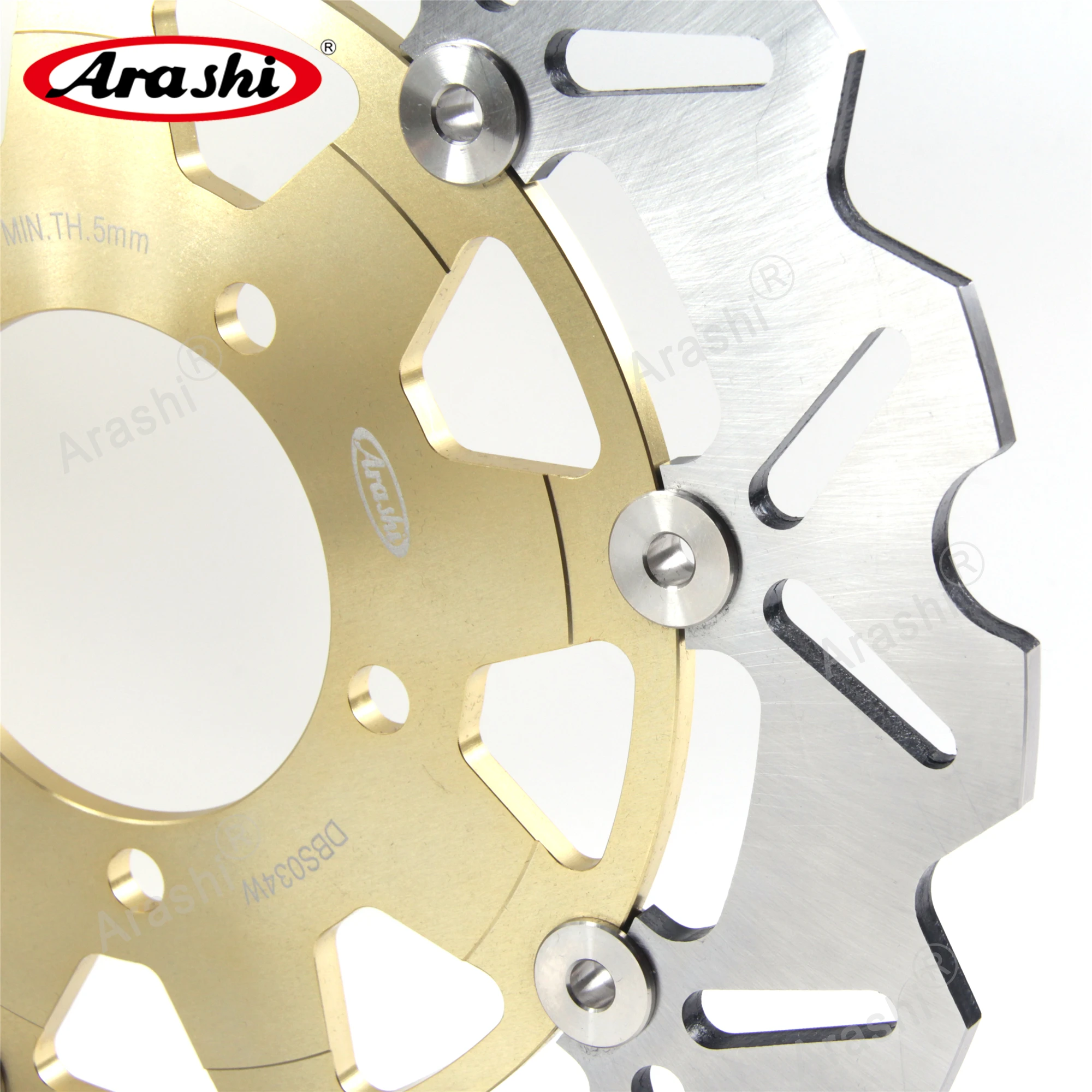 Arashi 1 комплект для KAWASAKI ER6F 650 2006 2015 CNC Передние Задние тормозные диски ER 6F 2007 2008 2009