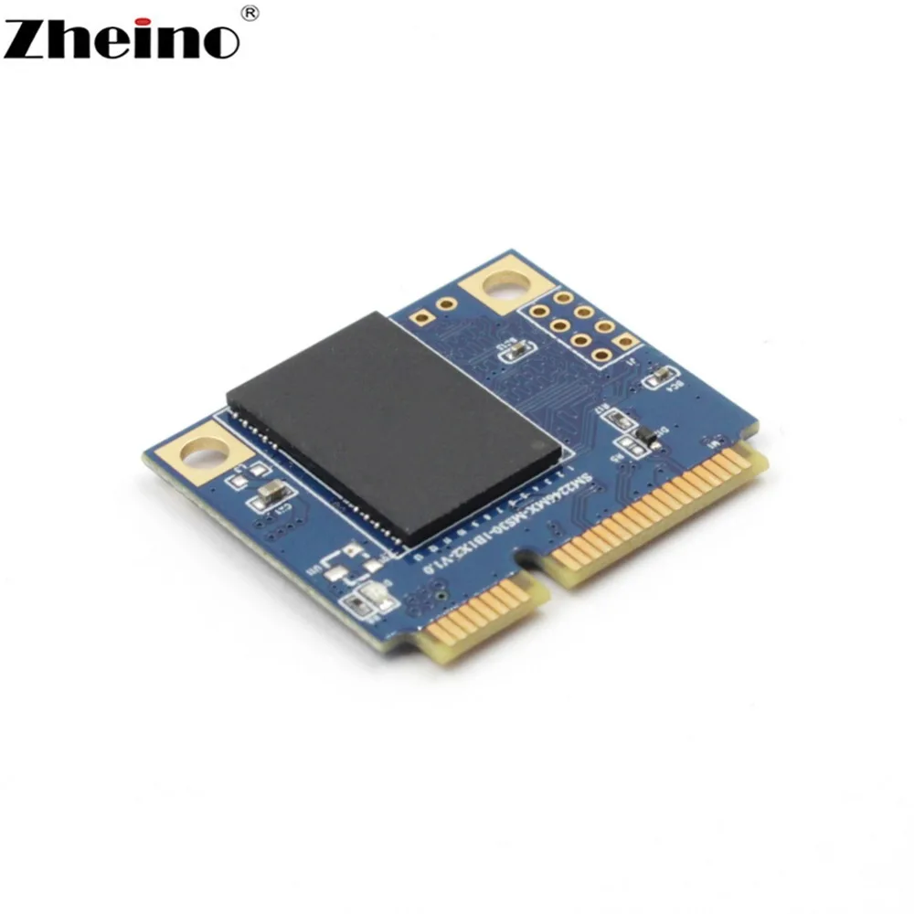 Zheino половина mSATA 64GB SSD Половина размера mSATA 256GB 128GB 2D MLC SATA3 Внутренний твердотельный накопитель для ноутбука мини-ПК