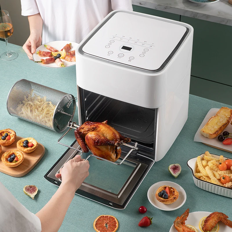 

12L 1600W Air Fryer Oven Toaster Rotisserie and Dehydrator LED Digital Touchscreen 16-in-1 Countertop Oven Electric Air Fryer