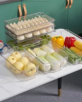 refrigerator organizer household kitchen transparent pull out type fruit and vegetable fresh keeping box frozen food box