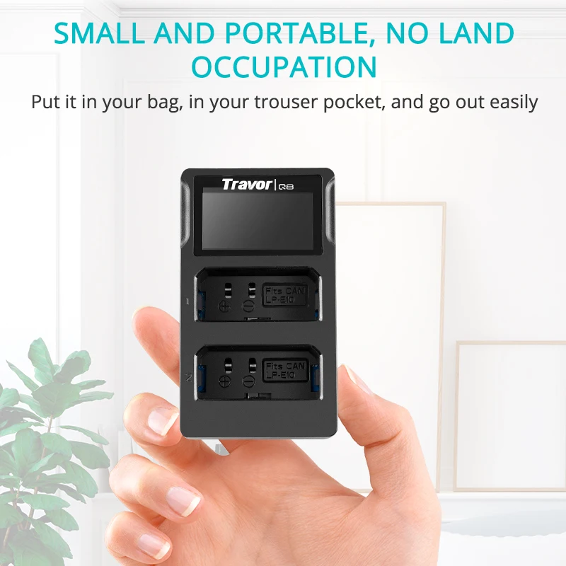 Зарядное устройство Travor lithium battrey Smart Двухканальное зарядное для цифровой камеры