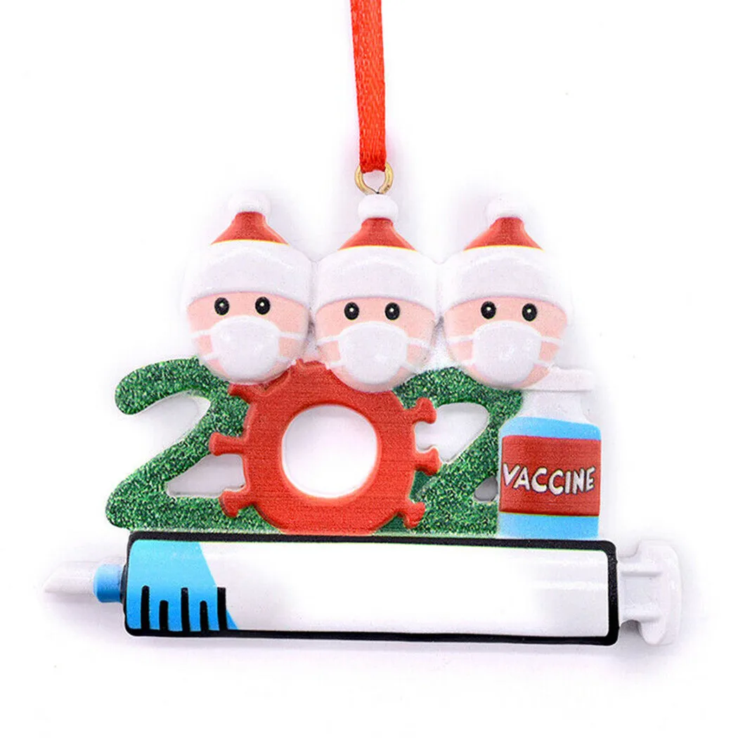 

2021 Family DIY Name Doll Santa Claus Christmas Creative Special Hanging Pendant Ornament Xmas Tree Decoration New Year