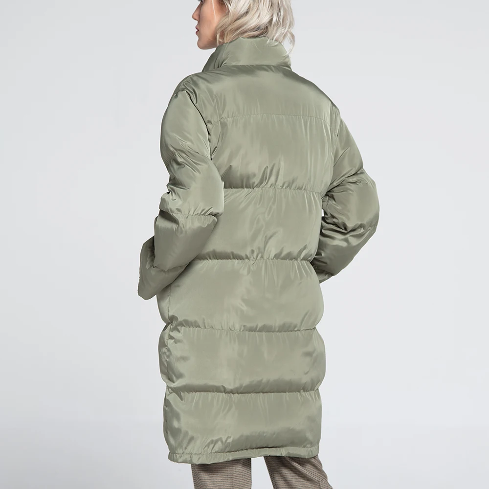 Winter Ladies New Hooded Thick Large Size Bread Jacket Coat Clothes Cotton Long Section Over The Knee | Женская одежда