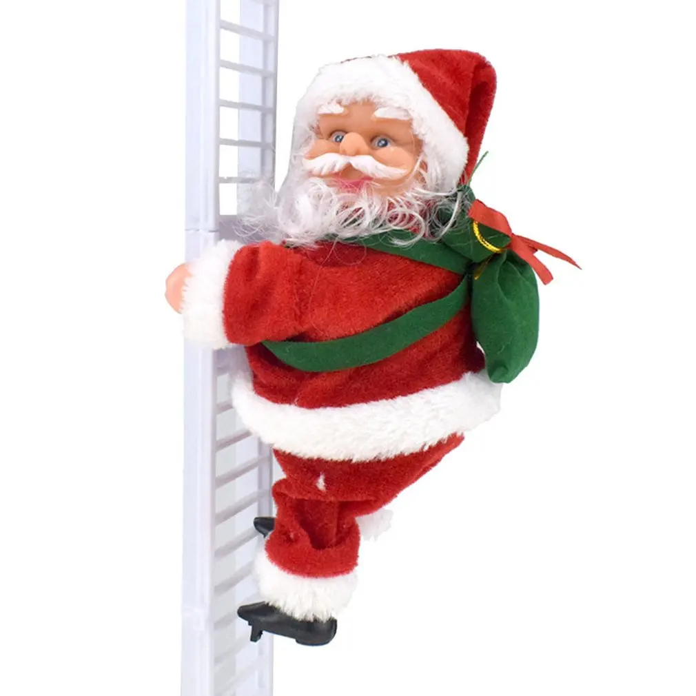 

Electric Ladder Santa Kid Toy Children Christmas Gifts Santa Climbing Ladder Home Decoration Funny Electric Toy