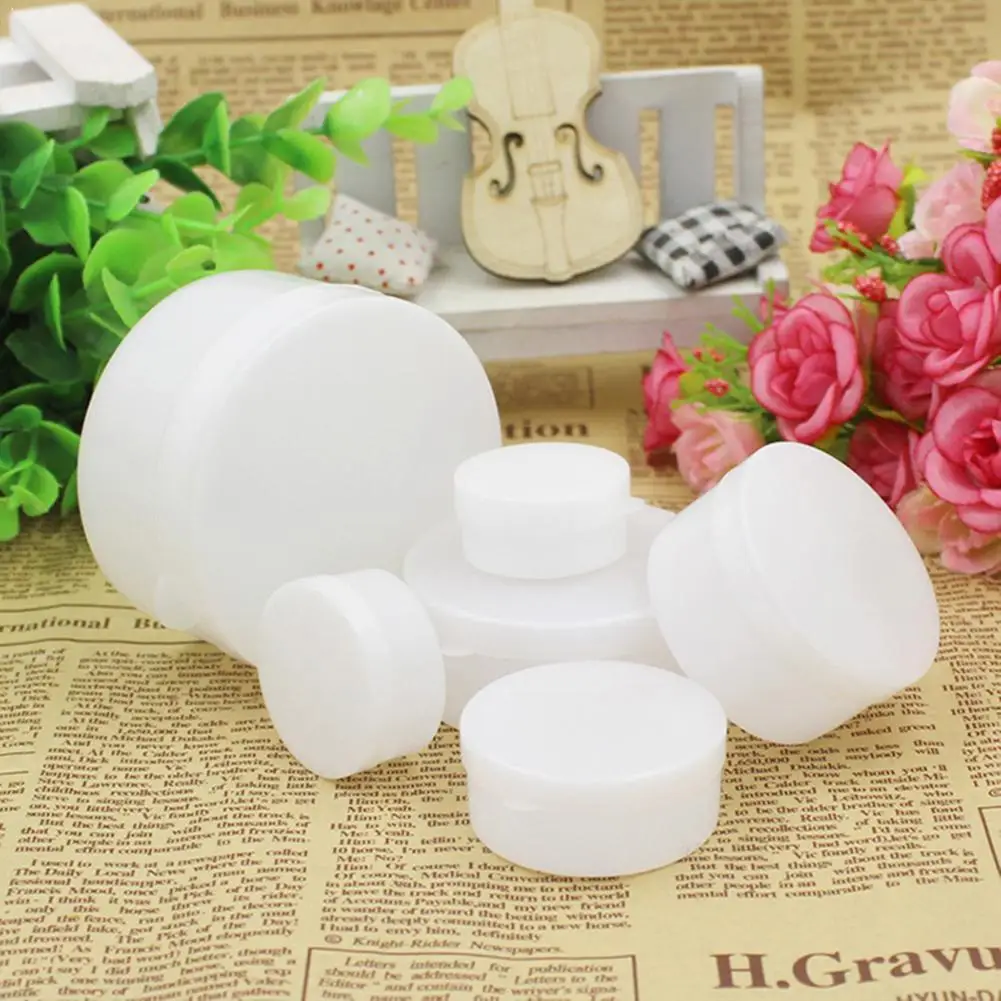 

Portable Refillable Bottles Travel Face Cream Lotion Plastic Container Empty Jar Box Cosmetic Makeup J6Y8