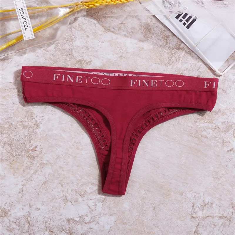 Стринги женские бесшовные хлопковые трусы-стринги пикантное нижнее белье трусы