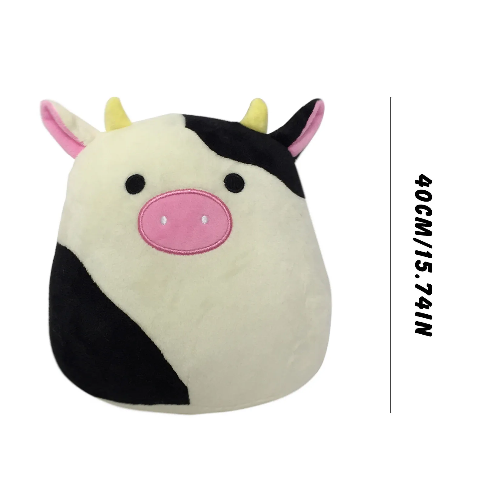 

40cm 3D Dinosaur White Cows Pillow Soft Lumbar Back Cushion Plush Stuffed Toys Kids For Women Plush Soft Pillow Send Girlfriend