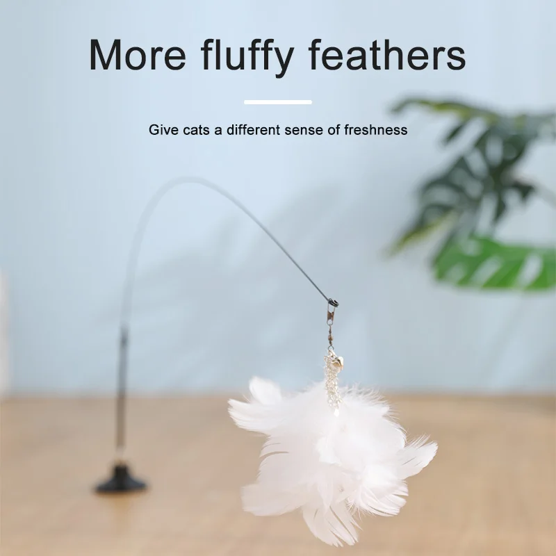 MADDEN присоски забавные палочки для кошек удочка Интерактивная игрушка эластичная