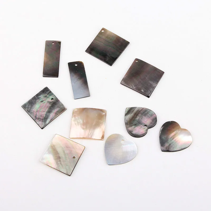 Натуральная черная бабочка ракушка с одним боковым отверстием Угловое Отверстие