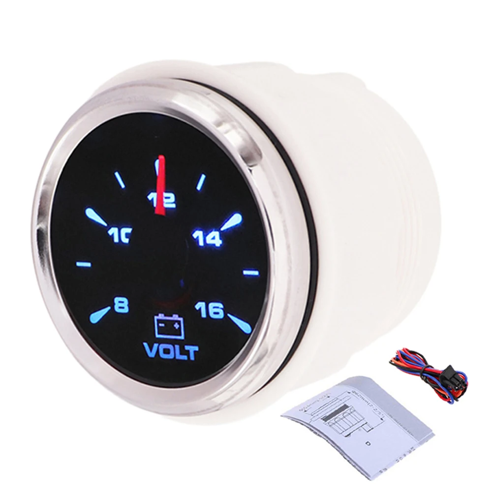 Мини вольтметр 12 V 24 V вольтметр метров для авто мотоцикла лодка яхта на колесах 8-Цвет задняя светильник