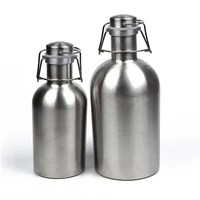 2l large capacity beer wine keg vacuum water bottle whisky liquor flagon 304 stainless steel alcohol bottle vokda hip flask