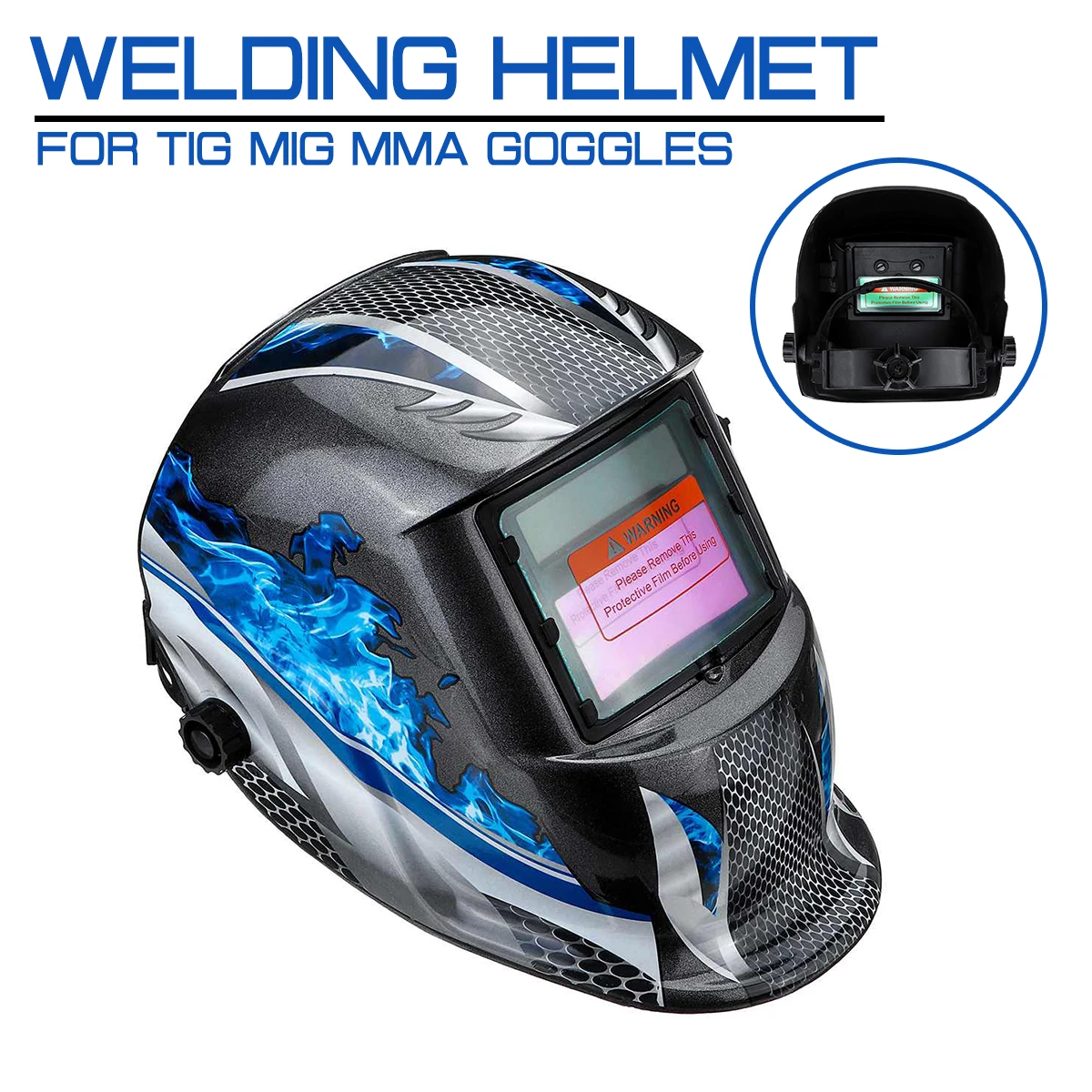 

Professional Welding Mask Solar Automatic Darkening Welding Helmet For TIG MIG MMA Goggles Light Filter Welder's Soldering Work