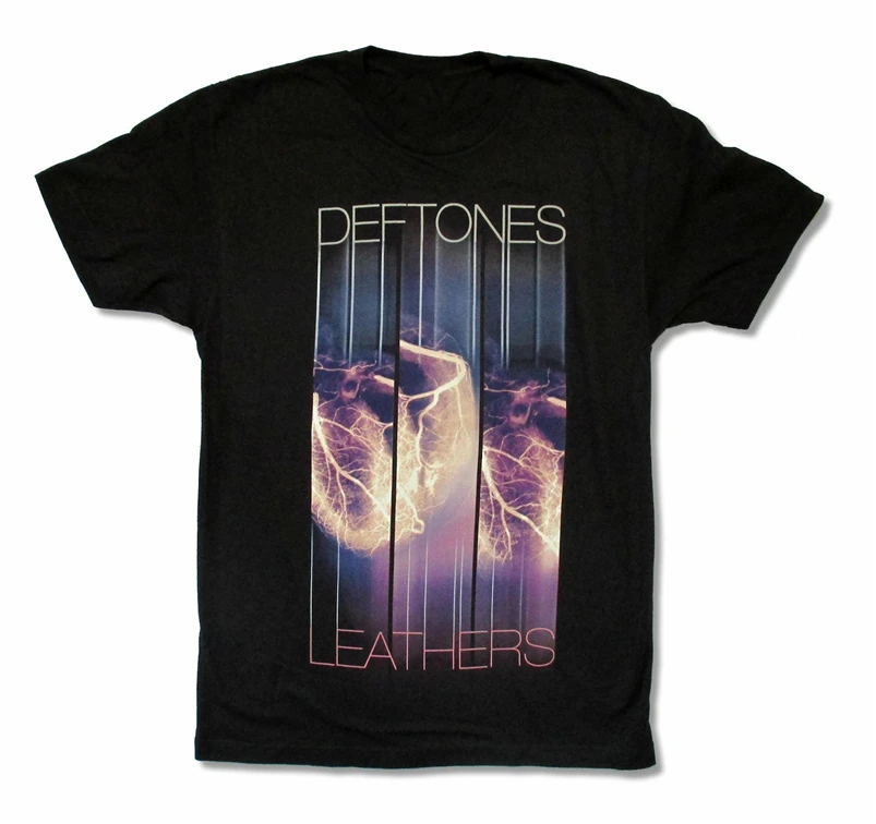 Черная футболка Deftones из кожи новая для взрослых высшего качества| |