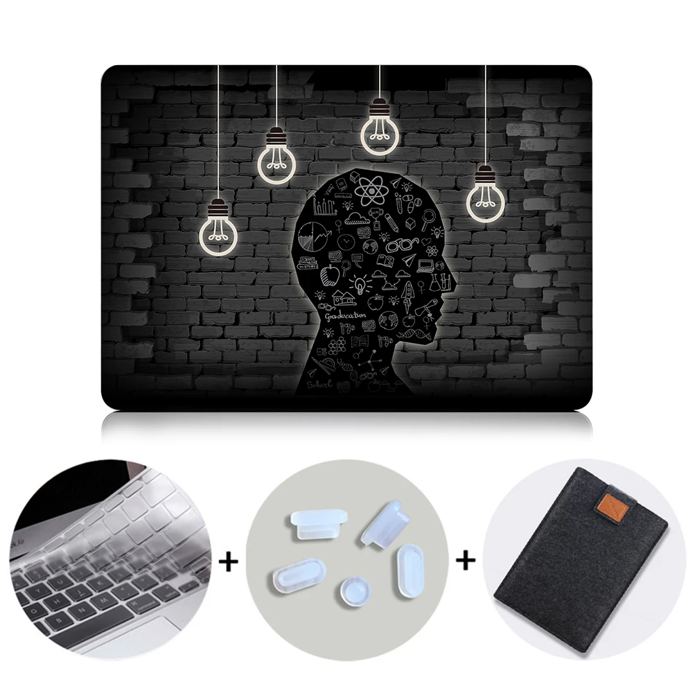 MB09 МТТ чехол для ноутбука Apple MacBook Air Pro Retina 11 12 13 15 Touch bar лампочка печатных mac book 12 дюймов жесткий - Цвет: MB09