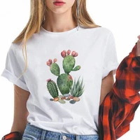 2021 new womens t shirt cute cactus series printed short sleeve exquisite clothes fashion exquisite summer tee shirts hot selli