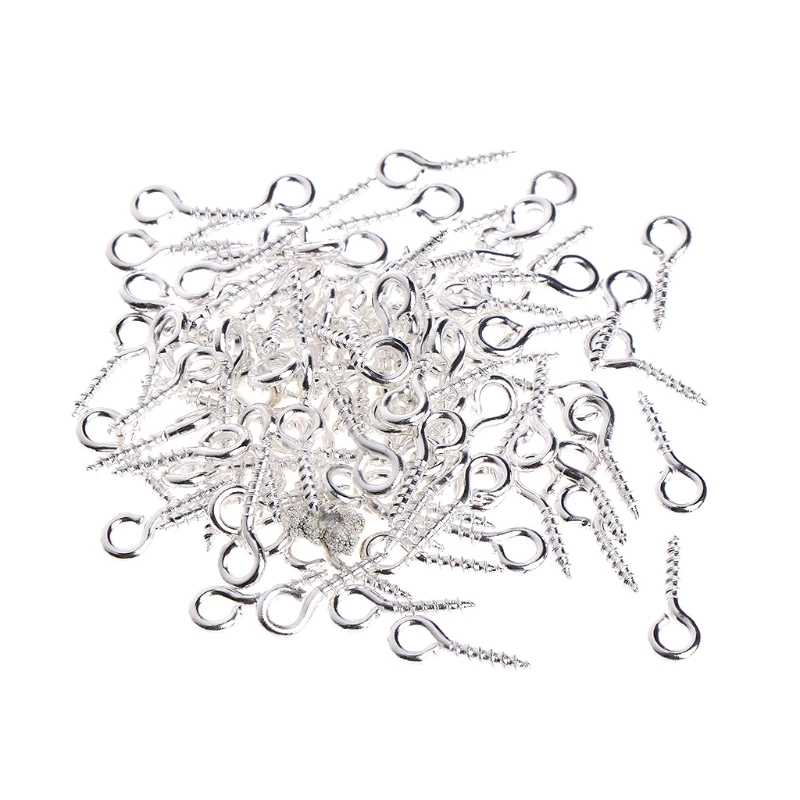 100 шт. аксессуары для ювелирных изделий винты золотистые/Серебристые миниатюрные