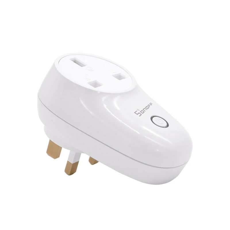 

HOT SALE Smart House Sonoff S26 Basic WiFi Socket UK Wireless Plug Smart Home Switch Work With Google Assistant