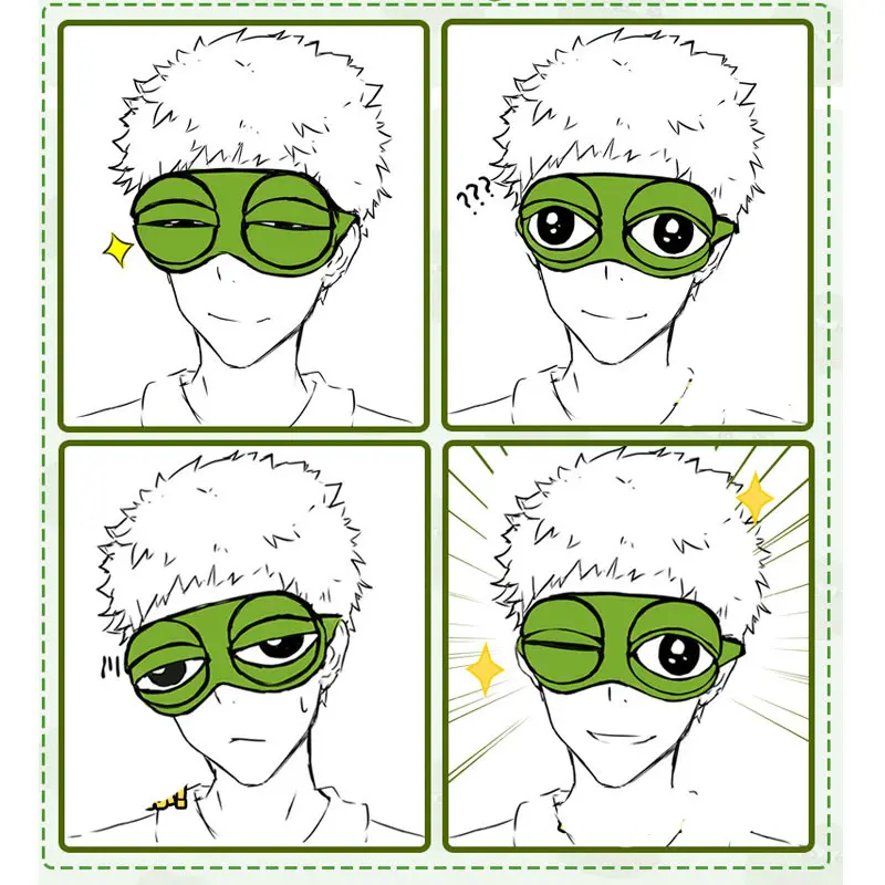 1pc Sad Frog Sleep Mask Eyeshade Plush Eye Cover Travel Relax Gift Blindfold Cute Patches Cartoon Sleeping for Kid Adult | Аксессуары