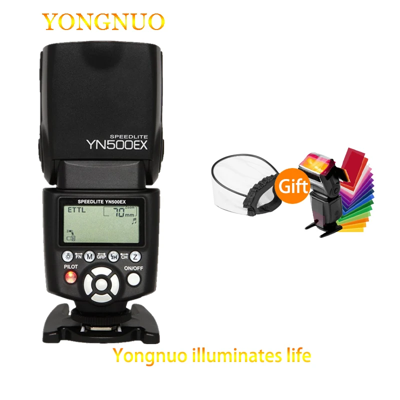 

Yongnuo YN-500Ex YN500Ex Высокоскоростная синхронизация HSS скорость вспышки lite свет для Canon 400D 450D 500D 550D 600D 650D