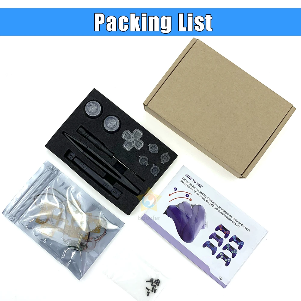 2021 Новый DIY светодиодный светильник-аналоговый Thumbsticks Джойстики для Playstation 4 Play
