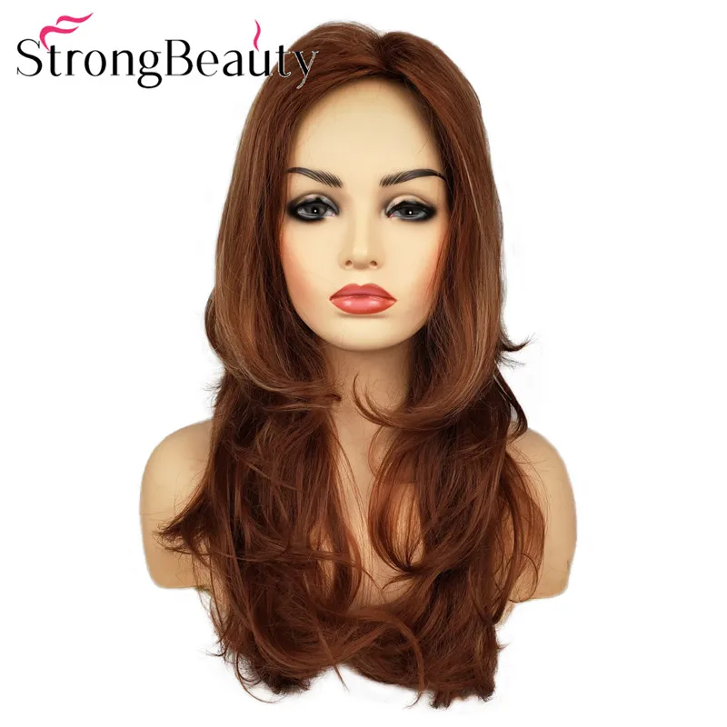 

StrongBeauty Long Women Wigs Synthetic Hair Natural Wavy Party Wig