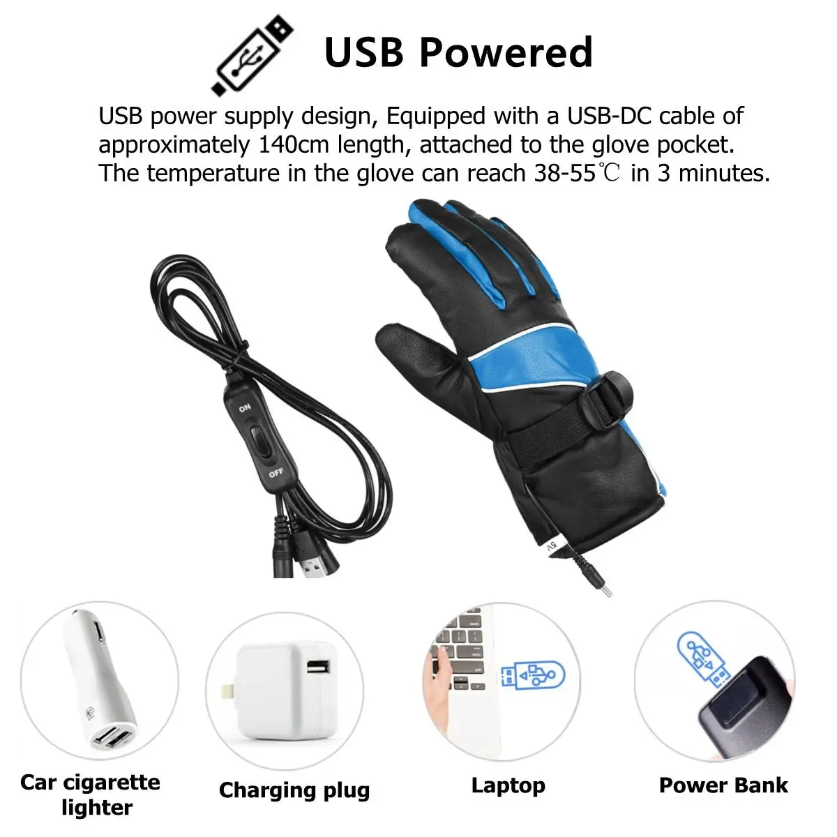 Мотоциклетные Перчатки с USB подогревом мужские водонепроницаемые ветрозащитные зимние мотоциклетные перчатки для езды на мотоцикле с сенсорным экраном