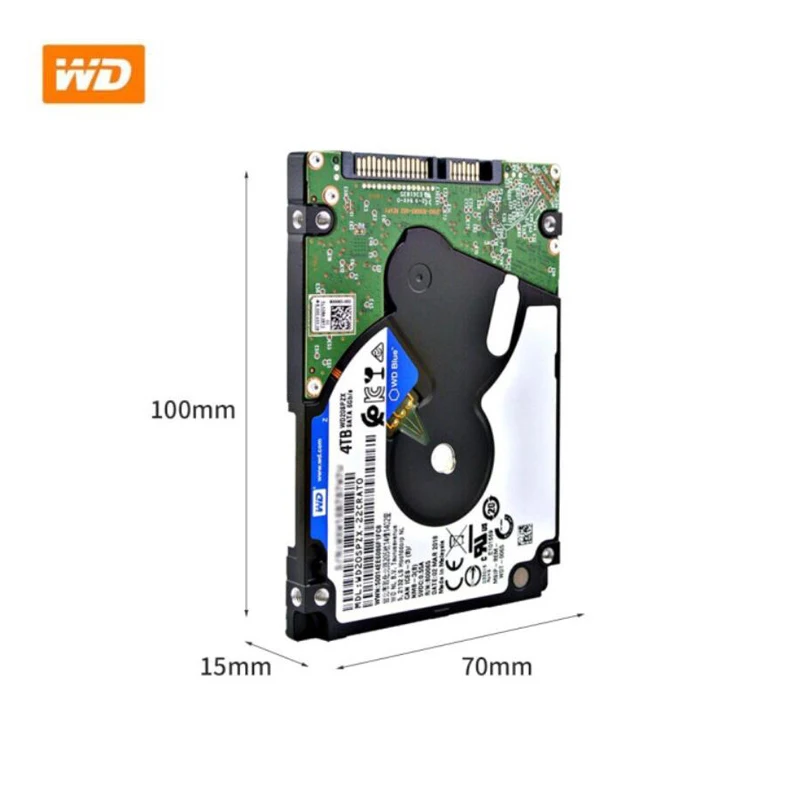 WD Blue 4 ТБ 2 5 дюйма HDD ноутбук Внутренний SATA 6 ГБ/сек. жесткий диск 15 мм в высоту