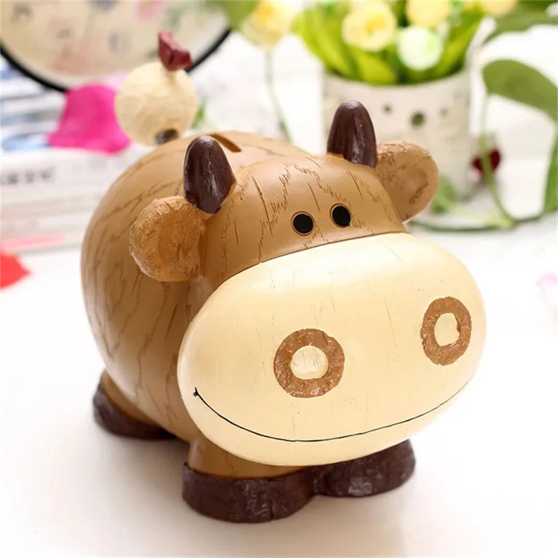 Смола кролик панда денежный ящик с мультяшным тигром копилка экономия денег Bank
