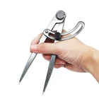 Регулируемый Компас с интервалом, вращающийся инструмент для кожевенного ремесла, краевой скребок сделай сам, скребок для стежки, разделения крыльев, компаса для перекрестных линий