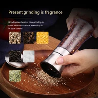 stainless steel mill abs spice salt and pepper grinder kitchen accessories cooking tool portable kitchen tool 120ml