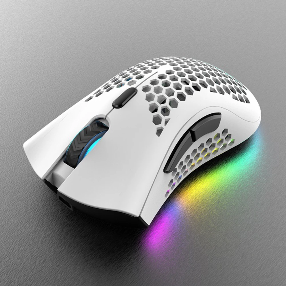 ALLOYSEED BM600 2 4 GHz беспроводная мышь 1600DPI Регулируемая RGB подсветка сотовая USB