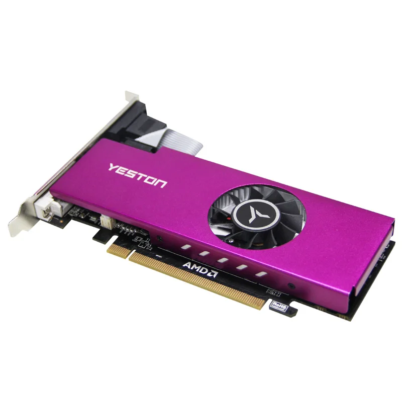 Yeston Radeon RX560-4G D5 LP XL2 Graphics Cards 4G/128bit/GDDR5 Desktop Computer PC Video Graphics Cards 1200/6000MHz DirectX 12