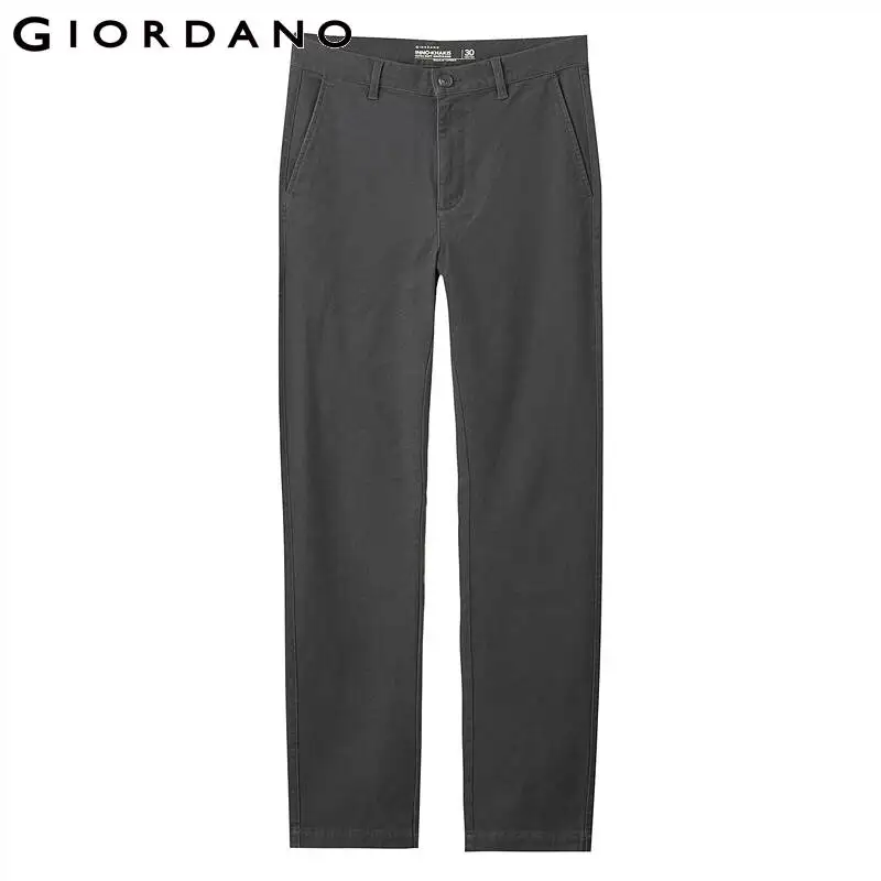 Giordano мужские брюки, однотонные, контрастные, тонкие брюки, мужские, дышащие, хлопковые, спандекс, повседневные, Pantalon Hombre 01119726