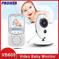 proker wireless lcd audio video baby monitor radio nanny music intercom ir 24h baby camera baby walkie talkie babysitter vb605