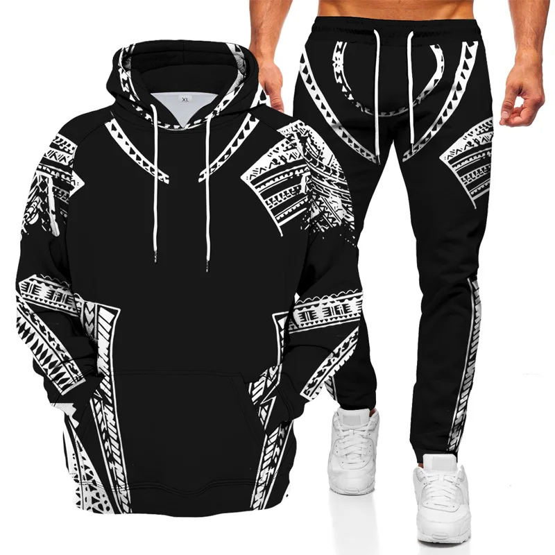 

2021 3D Printing Pattern Autumn Casual Soft And Comfortable Long Sleeve Sweater Geometric Printing Technology Set