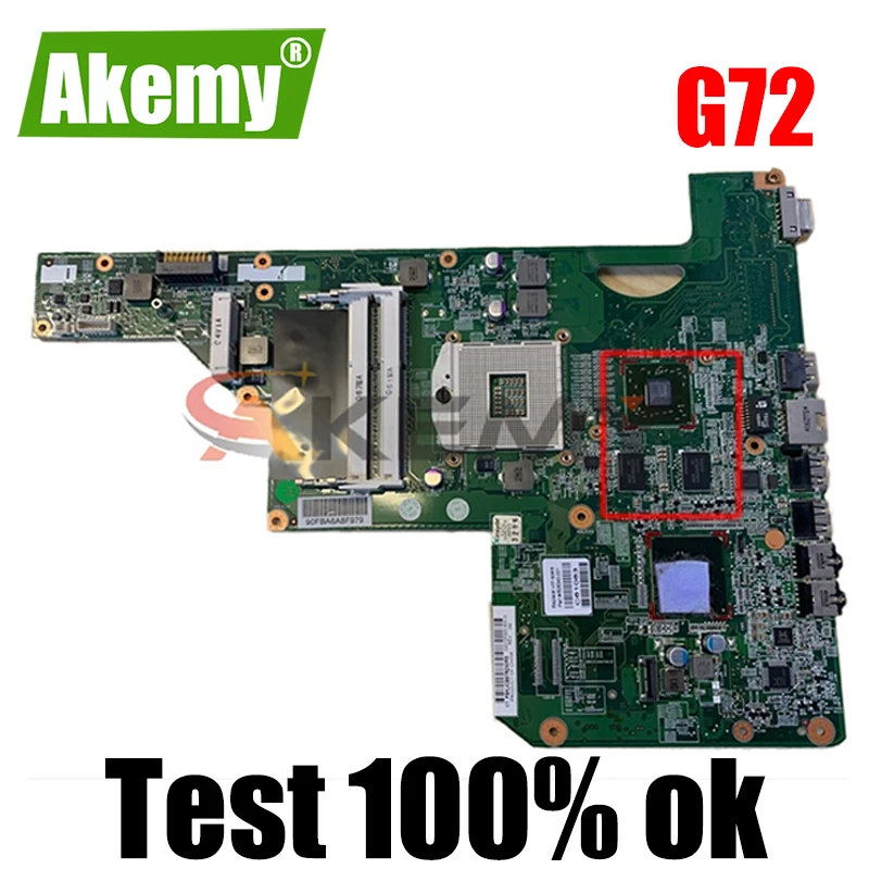

Материнская плата AKemy для ноутбука HP Pavilion G72 615848-001 615848-501 01013Y000-600-G HM55 216-0774009 DDR3, материнская плата